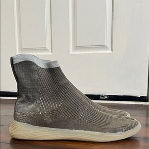 ILYSM Tabi Knit Sock Sneakers Men's 14 Split Toe High Top Silk